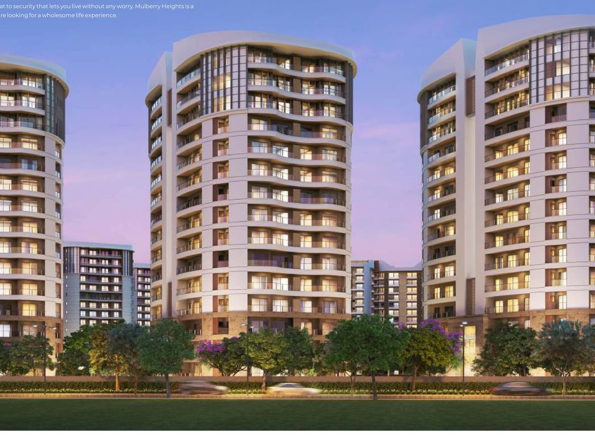 Rishita Mulberry Heights towers above the central green