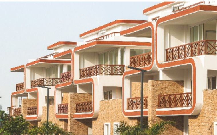 Actual view of the delivered Rishita Mulberry Premium Villas, Sushant Golf City, Lucknow